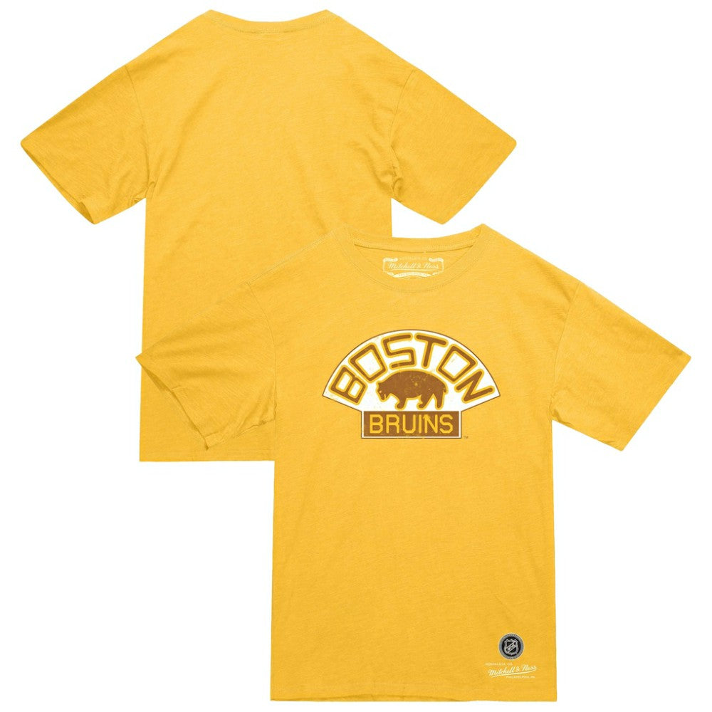 Boston Bruins Mitchell & Ness Heritage T-Shirt - Gold - NHL 203403345
