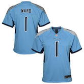 Nike Cameron Ward Tennessee Titans Youth Team Game Jersey Light Blue