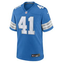 Nike Gunnar Oakes Detroit Lions Team Game Jersey Blue