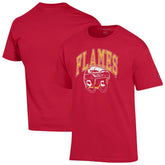 Calgary Flames Champion Helmet T-Shirt - Red - NHL 203407092
