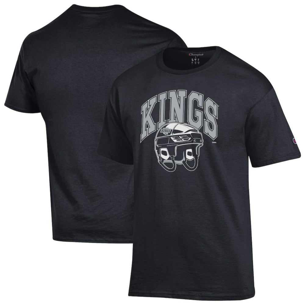 Los Angeles Kings Champion Helmet T-Shirt - Black - NHL 203407096