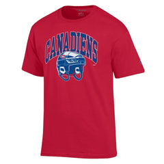 Montreal Canadiens Champion Helmet T-Shirt - Red - NHL 203407098