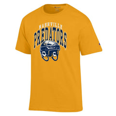Nashville Predators Champion Helmet T-Shirt - Gold - NHL 203407101