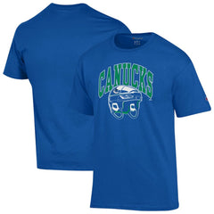Vancouver Canucks Champion Helmet T-Shirt - Royal - NHL 203407108