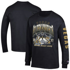 Vegas Golden Knights Champion Long Sleeve Jersey T-Shirt - Black - NHL 203407137