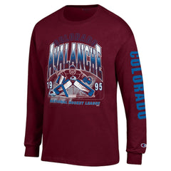 Colorado Avalanche Champion Long Sleeve Jersey T-Shirt - Burgundy - NHL 203407139