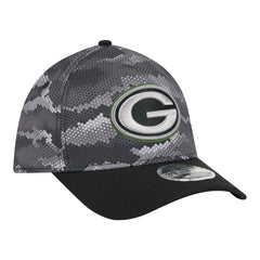 Green Bay Packers New Era Camo A-Frame 39THIRTY Flex Hat Black