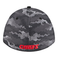 Kansas City Chiefs New Era Camo A-Frame 39THIRTY Flex Hat Black