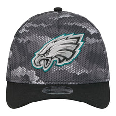 Philadelphia Eagles New Era Camo A-Frame 39THIRTY Flex Hat Black