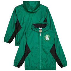 Boston Celtics Playmaker Full-Zip Hooded Windbreaker Jacket Kelly Green | Mitchell & Ness outlet