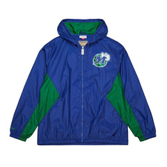 Dallas Mavericks Playmaker Full-Zip Hooded Windbreaker Jacket for sale Blue | Mitchell & Ness online
