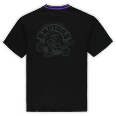 Toronto Raptors Unisex Playmaker Vintage Logo T-Shirt Black | Mitchell & Ness US