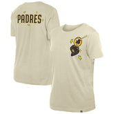 San Diego Padres New Era Women's Stars & Cap T-Shirt - Cream - New Era Discount