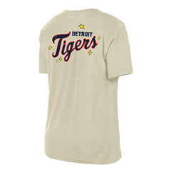 Detroit Tigers New Era Women's Stars & Cap T-Shirt - Cream - New Era Sale