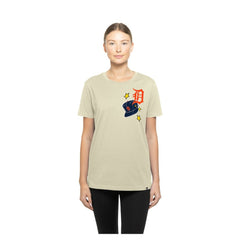 Detroit Tigers New Era Women's Stars & Cap T-Shirt - Cream - New Era Sale