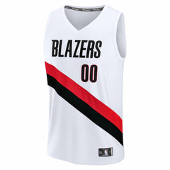 Portland Trail Blazers Fast Break Replica Custom Jersey Association Edition White | Fanatics US