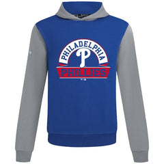 Philadelphia Phillies Levelwear Throwback Ultimate Banner Arch Hoodie - Royal - MLB Lifestyle