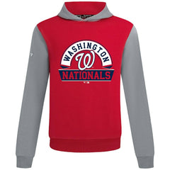 Washington Nationals Levelwear Throwback Ultimate Banner Arch Hoodie - Red - MLB Lifestyle
