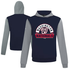Washington Nationals Levelwear Throwback Ultimate Banner Arch Hoodie - Navy - MLB Sale