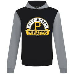 Pittsburgh Pirates Levelwear Throwback Ultimate Banner Arch Hoodie - Black - MLB Sale