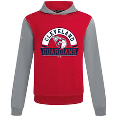 Cleveland Guardians Levelwear Throwback Ultimate Banner Arch Hoodie - Red - MLB Discount