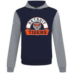 Detroit Tigers Levelwear Throwback Ultimate Banner Arch Hoodie - Navy - MLB on Sale