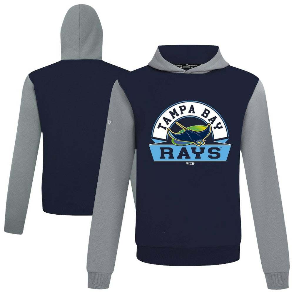 Tampa Bay Rays Levelwear Throwback Ultimate Banner Arch Hoodie - Navy - MLB Sale