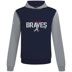 Atlanta Braves Levelwear Throwback Carve Ultimate Hoodie - Navy - MLB Sale