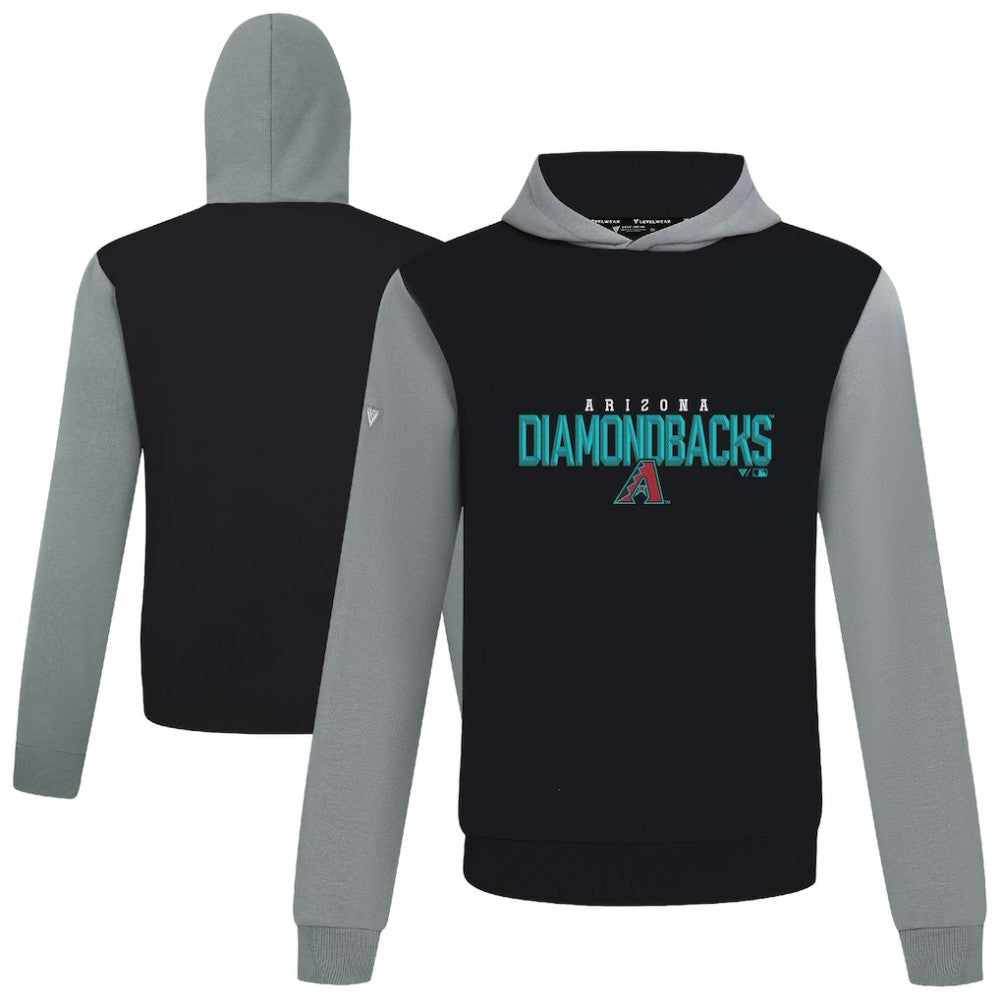 Arizona Diamondbacks Levelwear Throwback Carve Ultimate Hoodie - Black - MLB Sale