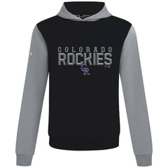 Colorado Rockies Levelwear Throwback Carve Ultimate Hoodie - Black - MLB Sale
