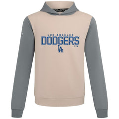 Los Angeles Dodgers Levelwear Throwback Carve Ultimate Hoodie - Sand - MLB Lifestyle