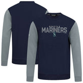Seattle Mariners Levelwear Throwback Ultimate Carve Sweatshirt - College Navy - MLB Discount