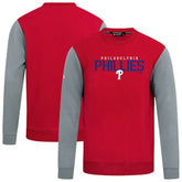 Philadelphia Phillies Levelwear Throwback Ultimate Carve Sweatshirt - Red - MLB Discount