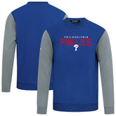 Philadelphia Phillies Levelwear Throwback Ultimate Carve Sweatshirt - Royal - MLB Discount
