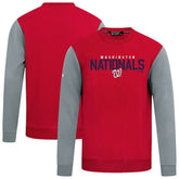Washington Nationals Levelwear Throwback Ultimate Carve Sweatshirt - Red - MLB Discount