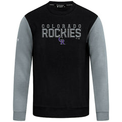 Colorado Rockies Levelwear Throwback Ultimate Carve Sweatshirt - Black - MLB Discount