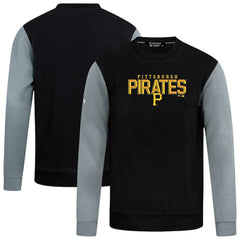 Pittsburgh Pirates Levelwear Throwback Ultimate Carve Sweatshirt - Black - MLB Sale