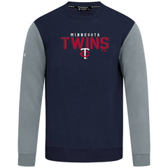 Minnesota Twins Levelwear Throwback Ultimate Carve Sweatshirt - Navy - MLB Discount