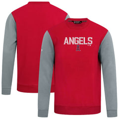 Los Angeles Angels Levelwear Throwback Ultimate Carve Sweatshirt - Red - MLB Lifestyle