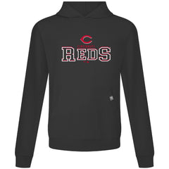 Cincinnati Reds Levelwear Relay Journey Pullover Hoodie - Black - MLB Discount