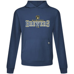 Milwaukee Brewers Levelwear Relay Journey Pullover Hoodie - Navy - MLB Sale