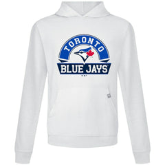 Toronto Blue Jays Levelwear Relay Banner Arch Pullover Hoodie - White - MLB Online