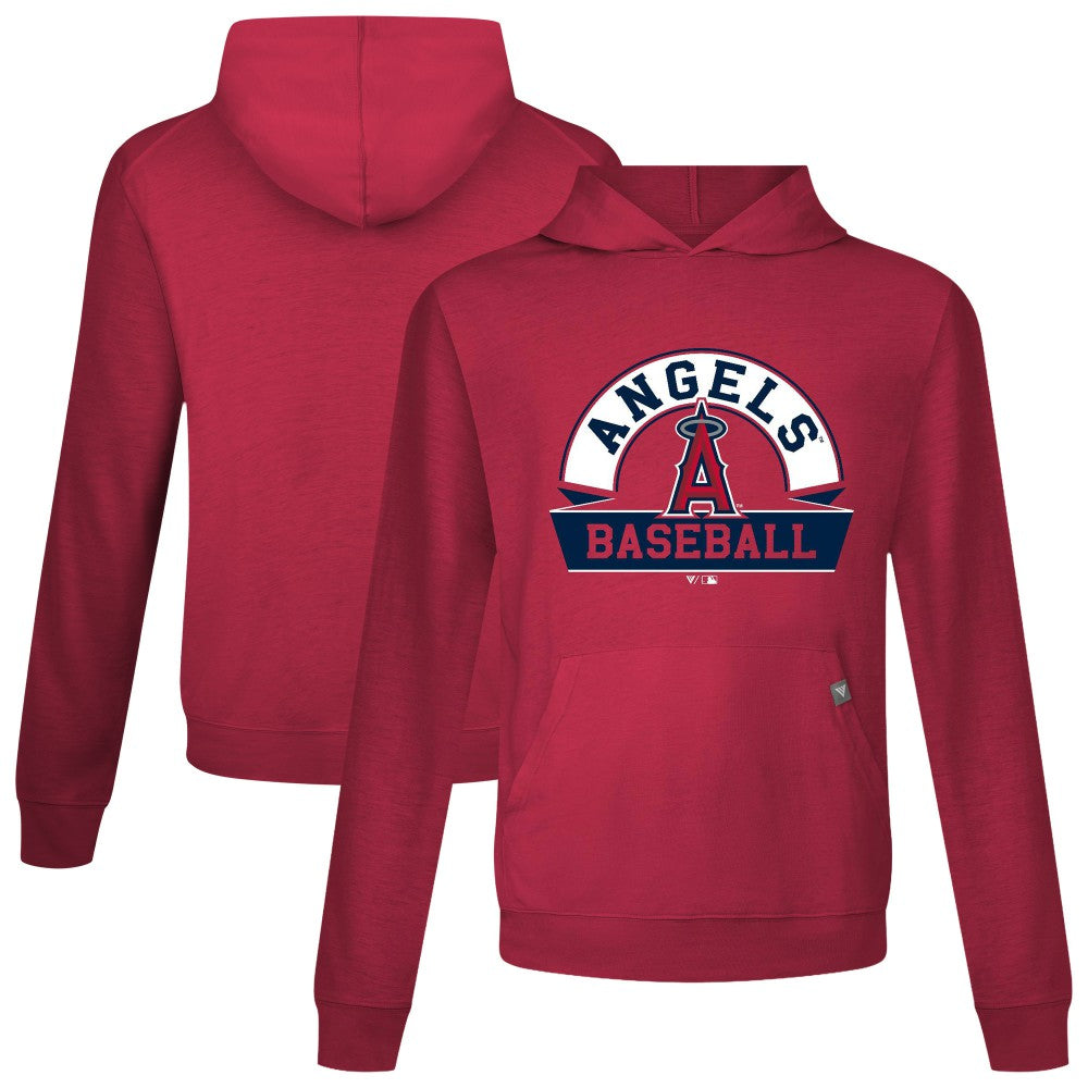 Los Angeles Angels Levelwear Relay Banner Arch Pullover Hoodie - Red - MLB Online