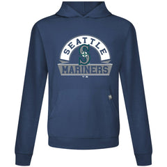 Seattle Mariners Levelwear Relay Banner Arch Pullover Hoodie - Navy - MLB Lifestyle