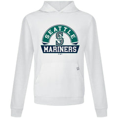 Seattle Mariners Levelwear Relay Banner Arch Pullover Hoodie - White - MLB Lifestyle
