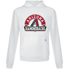 Arizona Diamondbacks Levelwear Relay Banner Arch Pullover Hoodie - White - MLB Lifestyle