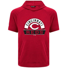 Cincinnati Reds Levelwear Phase Banner Arch Hoodie T-Shirt - Red - MLB Discount