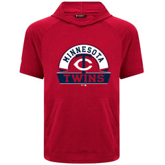 Minnesota Twins Levelwear Phase Banner Arch Hoodie T-Shirt - Red - MLB Discount