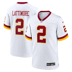 Nike Marshon Lattimore Washington Commanders Game Super Bowl Era Jersey White