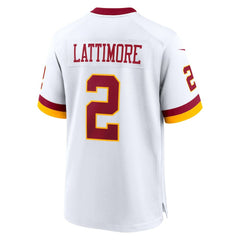 Nike Marshon Lattimore Washington Commanders Game Super Bowl Era Jersey White
